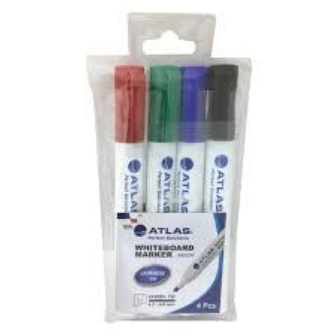Atlas White Board Marker Chisel PAC=04EA AS-MW200-04C